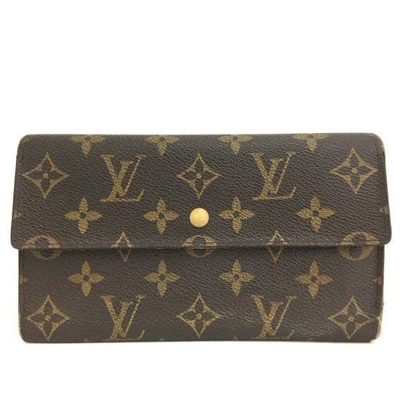 076076D Louis Vuitton Wallet Long Porte Tresor International Trifold Monogram - Picture 1 of 9